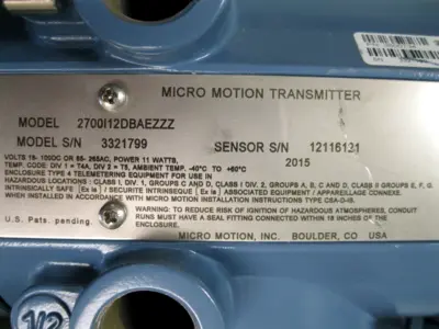 USED Micromotion 2700 R12 DB AEZZZ