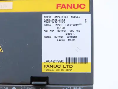 Fanuc A06B-6096-H106 Servo Amplifier Module 230V 9.1 kw Series C