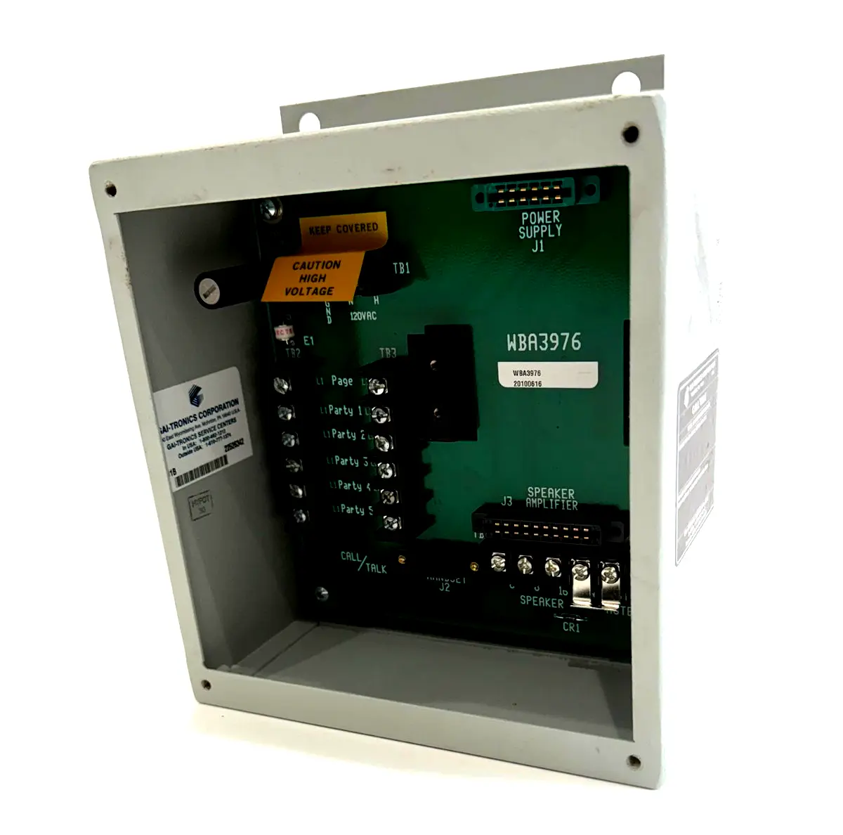 NEW GAI-TRONICS A01B WALL MOUNT ENCLOSURE WBA3976