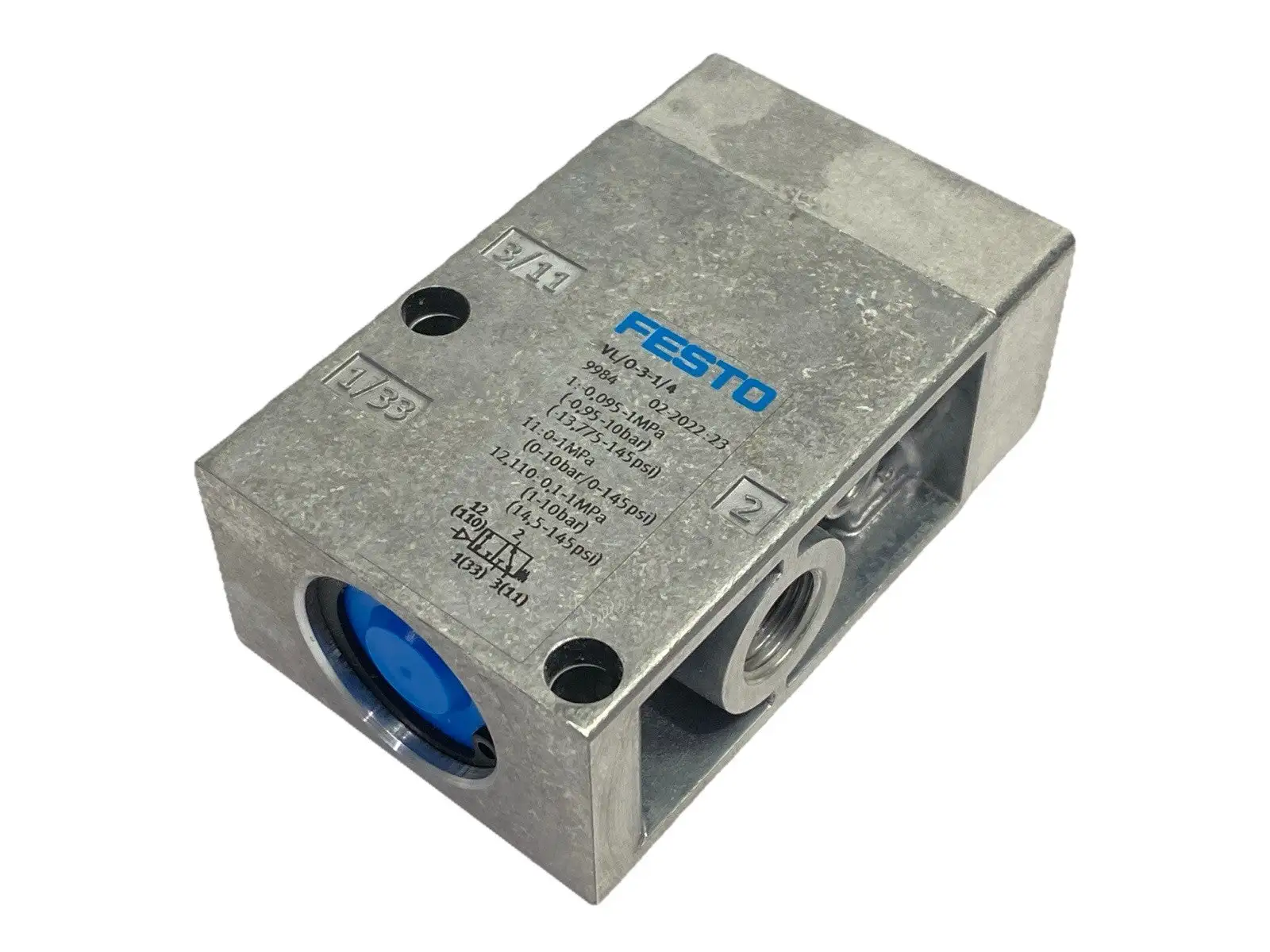 VL/O-3-1/4 | Festo  Pneumatic Valve 3/2-Way 1/4" Ports 9984 - New Other