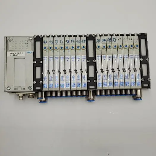 Used FESTO FESTO VMPA-CPI-EPL-EU REV 04 ELECTRICAL INTERFACE & FOUR MODULES VMPA1-FB-EMS-8 - ELECTRONICS MODULE Parts (Hydraulics and Pneumatics) | ND Industrial Surplus #1219082