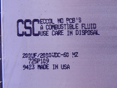 Used CSC _UNKNOWN_ Capacitors | OCO Industrial #1607941