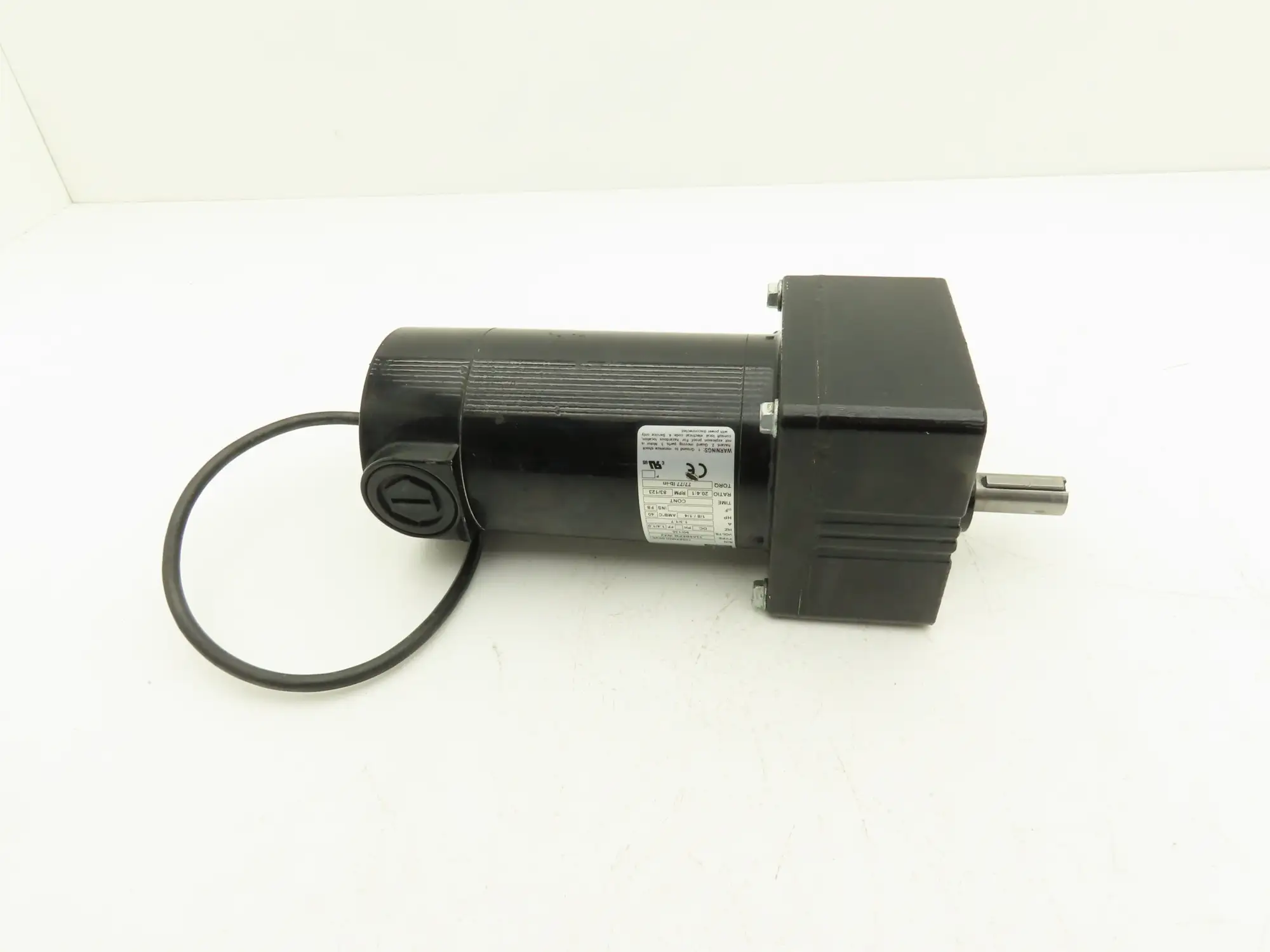 Bodine 33A5BEPM-WX2 DC Gearmotor Only for Gearmotor 1/4Hp 90/130VDC 2500RPM