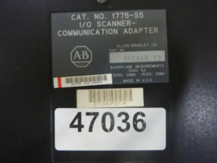 Used ALLEN BRADLEY 1775-S5 Circuit Boards Michigan US | Ideal Machinery #783275