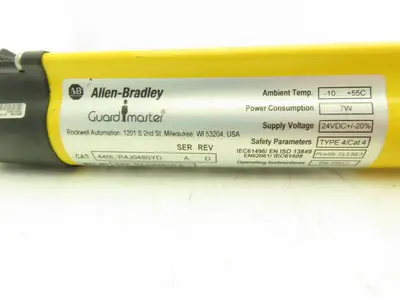 Allen Bradley 440L-R4J0480YD Light Curtain Guardmaster Receiver Only Ser A Rev D