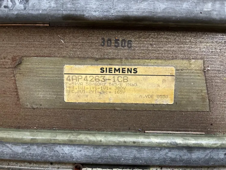 Used SIEMENS 4AP4263-1CB - 5 KVA Misc Electrical & Power Parts BE | Apt International N.V #363637