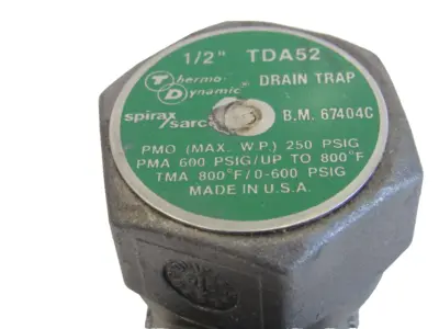 NEW SPIRAX SARCO TDA52 1/2" DRAIN TRAP 67404C