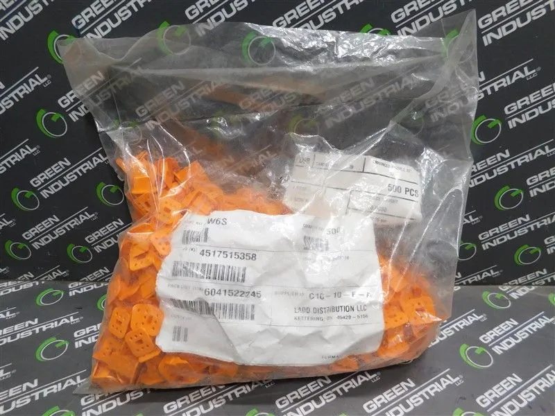 Bag of 500 Deutsch W6S Orange Wedgelocks New