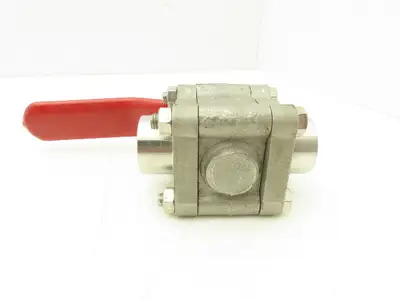 TBV 15B123636GT Stainless Ball Valve 1" Socket Weld 3Pc 1500 WOG CF3M  Lot of 2