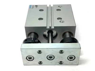 New | in-Stock Festo Pneumatic Guided Drive 32mm Bore 50mm Stroke 170858 Pneumatic Cylinders Michigan US | Maverick Industrial Sales #1395086