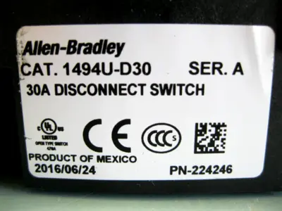 USED Allen-Bradley 1494U-F30