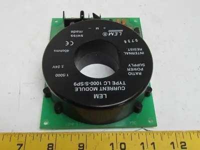 LEM LC 1000-S/SP9 Current Transducer 1000A 1:5000 Ratio Power Supply 24V 40 ohms