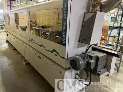 USED 2007 BRANDT KDF 680 SINGLE SIDED EDGEBANDER WITH PRE MILLING AND CORNER ROUNDING