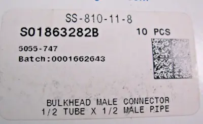 NEW Swagelok SS-810-11-8