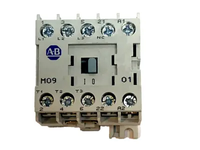 Used Allen Bradley Mini Contactor 3-Pole 9A 24V DC Coil 1 NC SER.A PLC Contactors Michigan US | Maverick Industrial Sales #1400454