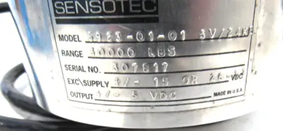 REPAIRED SENSOTEC 6923-01-01 LOAD CELL 69230101