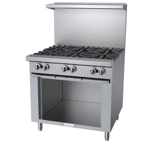 Garland U36-6S 36" 6 Burner Gas Range w/ Storage Base, Natural Gas
