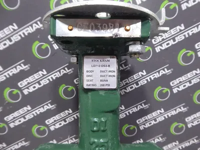 2.5" Stockham LD712-DS3-B Iron Butterfly Valve 200 PSI Surplus