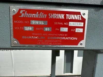 Used SHANKLIN T-6XL Shrink Tunnels Ohio US | Portage Packaging Systems, Inc. #1511082