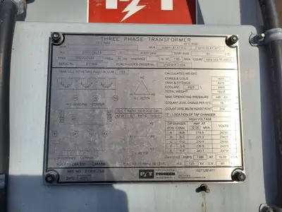 USED 2001 PIONEER TRANSFORMERS G2112B1411