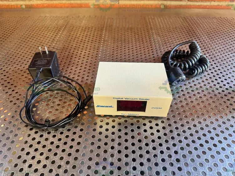 Used SAVANT DVG50-15VDC DIGITAL VACUUM GAUGE 400 MA, 15 VDC Vacuum Gauges / Controllers California US | Equipment Lab #1443173