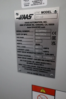 Used 2024 HAAS ST-10 CNC Lathes Minnesota US | Machinesused.com #1539996