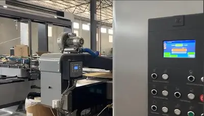 66" x 138" Matchbox 3 color Flexo Folder Gluer with DC section, late model