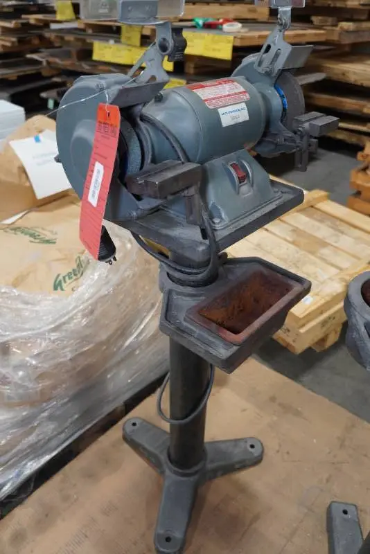 Dayton 1/3 HP Bench Grinder on Stand - 6"
