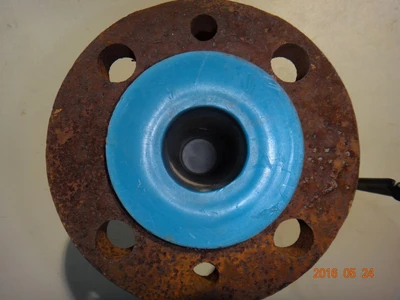 2"x2"x1" PTFE Lined, Resistoflex, 150.