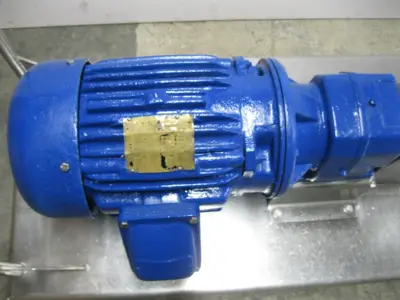 2-1/2" G+H Rotary Lobe Pump GHPD-622 & 5HP Motor w/ SS Cart P16