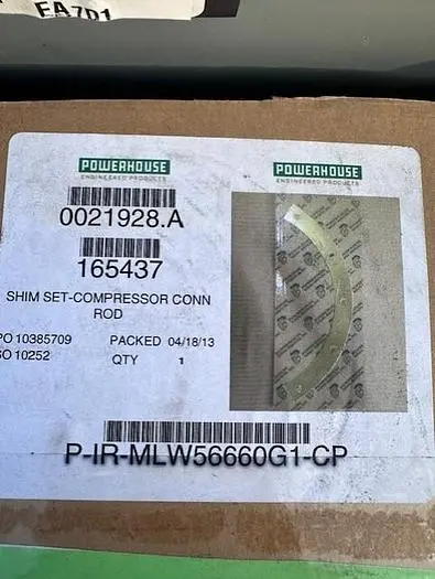 Ingersoll Rand Shim Set Compressor Connecting Rod PN P– IR – MLW56660G1 – CP