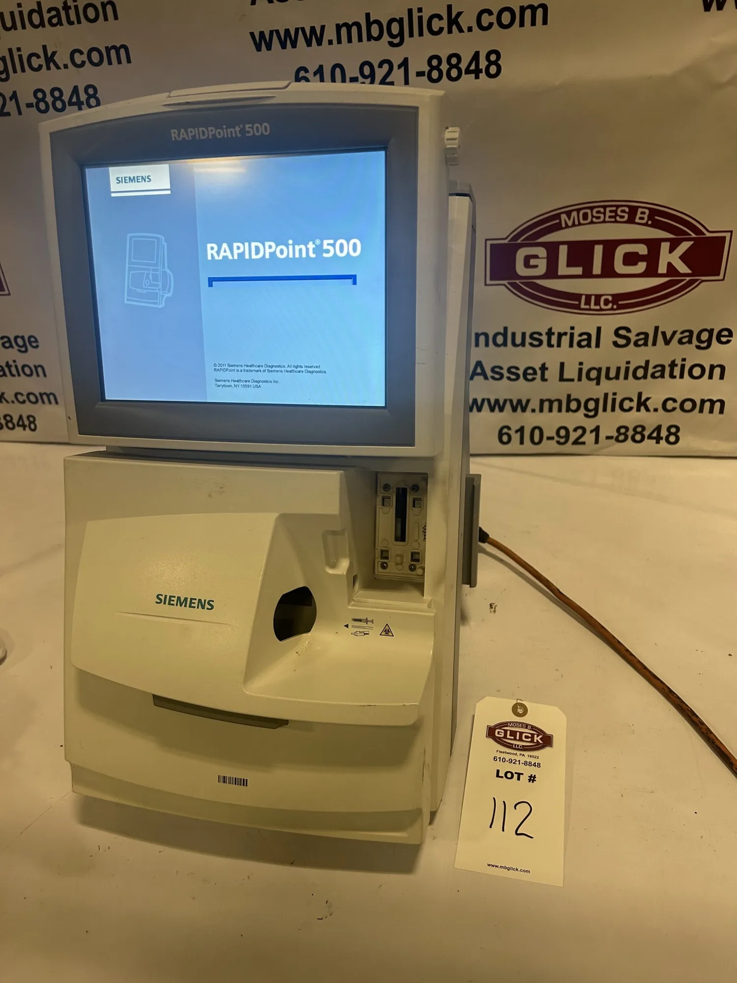 SIEMENS RAPIDPOINT 500 BLOOD GAS MONITOR (Copy)