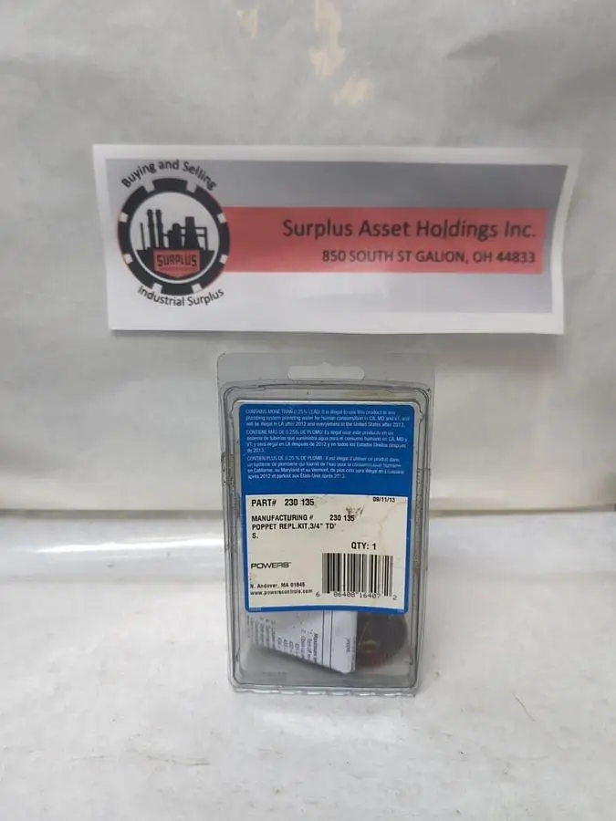 New | in-Stock POWERS 230 135 Misc Electrical & Power Parts Ohio US | Surplus Asset Holdings #1238823