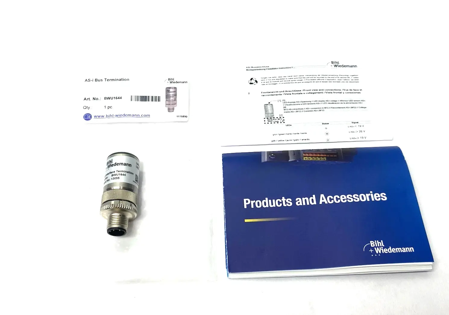 New | in-Stock Bihl+Wiedemann ASi-3 Bus Terminator, Interference Free, 13055 PLC Processors Michigan US | Maverick Industrial Sales #1389317