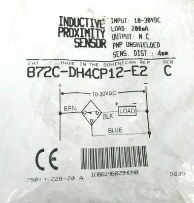 NEW ALLEN BRADLEY 872C-DH4CP12-E2 INDUCTIVE PROXIMITY SENSOR 872CDH4CP12E2