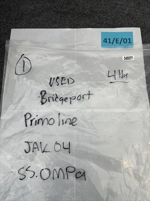 Used Bridgeport Bridgeport Primoline JAK04 Parts (Hydraulics and Pneumatics) California US | Davliegogo LLC #1705725