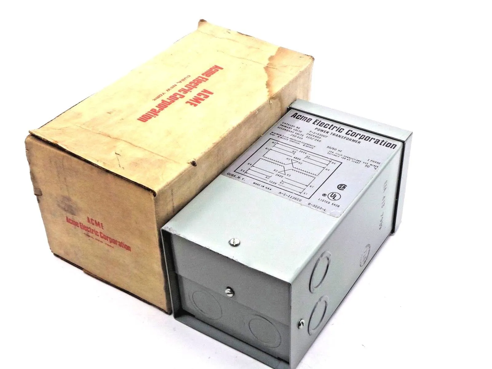 NEW ACME ELECTRIC T-1-53007 SINGLE PHASE T153007