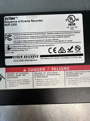 Cyber Sciences SER-3200-PTP Time Sequence of Events Recorder (5.4.5)