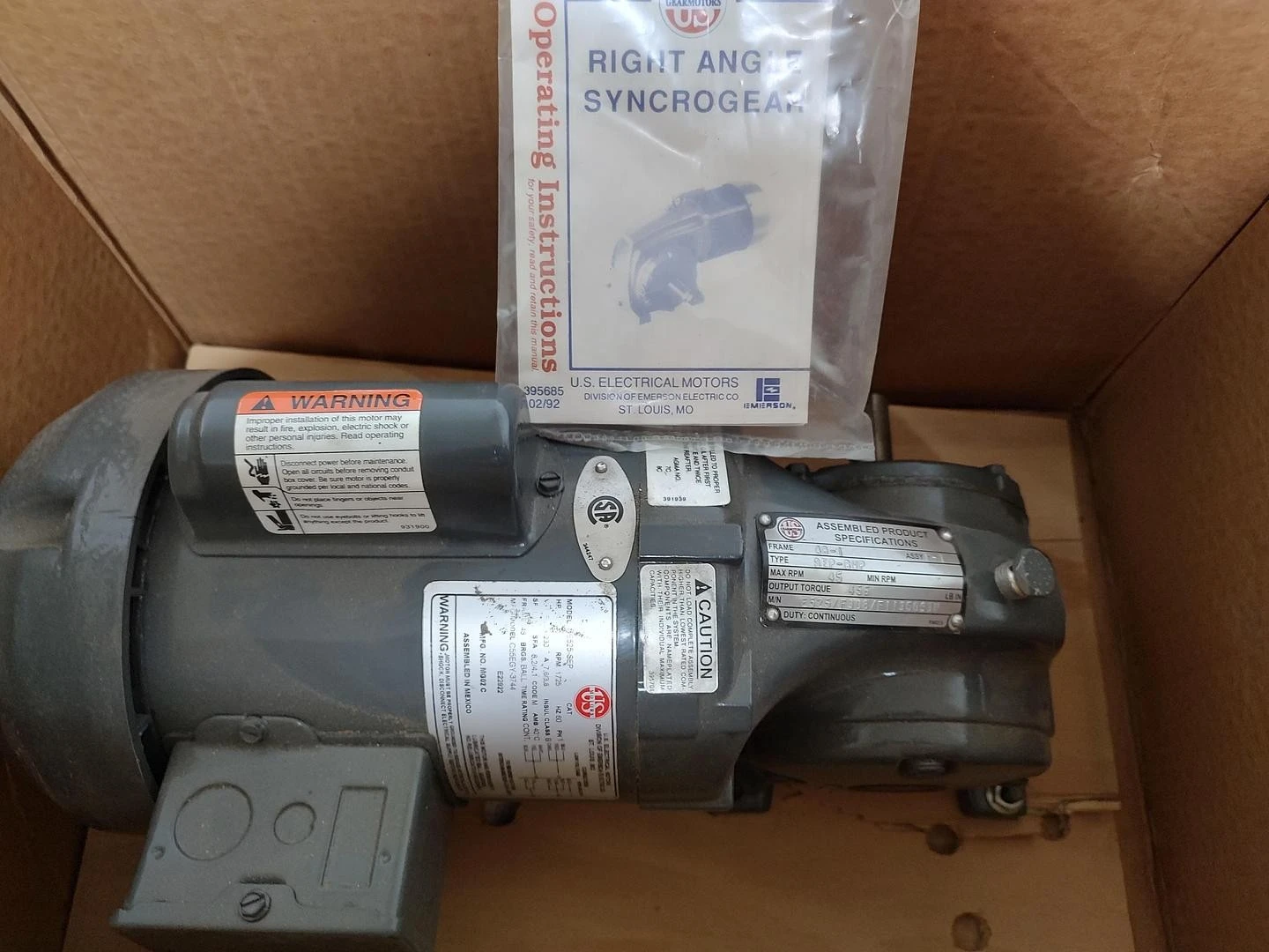 New | in-Stock US Gearmotor 5K540 Gearmotors Kentucky US | Edwards Industrial Repair #1328917