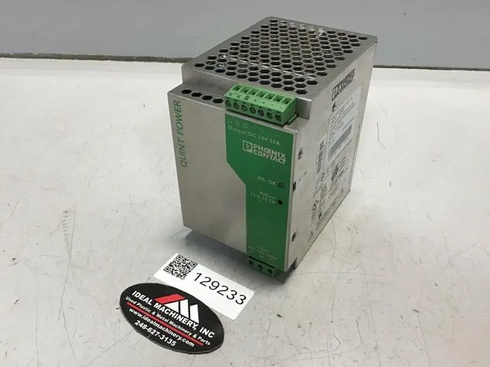 Used PHOENIX CONTACT QUINT-PS-100-240AC/24DC/10 Power Supplies Michigan US | Ideal Machinery #595141