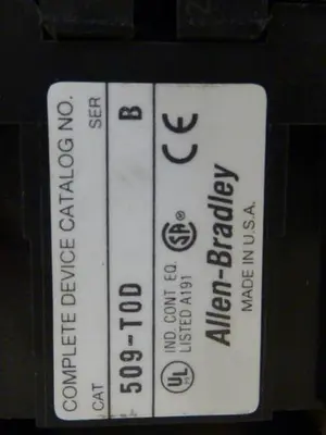 USED ALLEN BRADLEY 509-TOD SER B