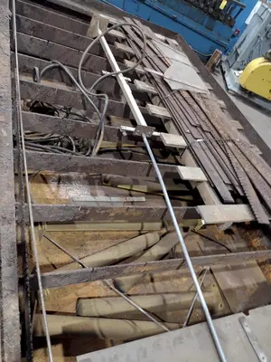 8' X 15' WATERJET TANK / PLASMA CUTTING TABLE: STOCK #23334