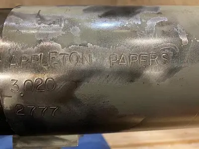 USED APPLETON MFG. CORE CUTTER MANDREL