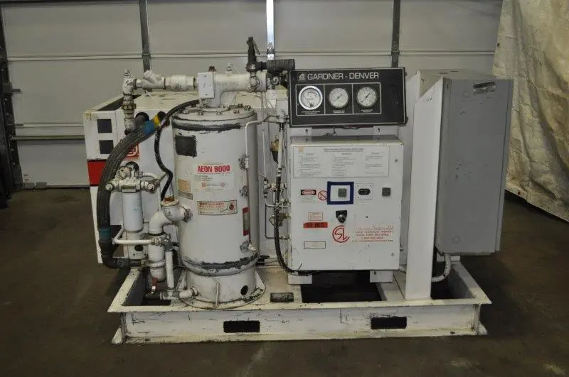 GARDNER DENVER ROTARY SCREW TYPE, AIR COMPRESSOR, 50 HP MODEL ECHQJD, ELECTRA SAVER II