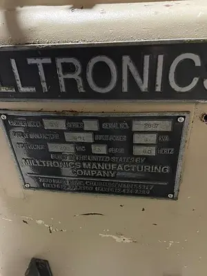 USED 1991 MILLTRONICS PARTNER WITH CENTURION I CONTROL