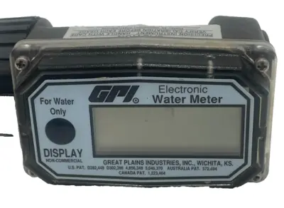 USED GREAT PLAINS IND. 01N31GM ELECTRONIC WATER METER