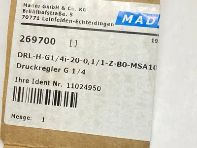 New | in-Stock Mader Pneumatic Pressure Regulator 269700 Air Pressure Regulators Michigan US | Maverick Industrial Sales #1470280