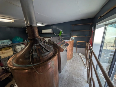 USED 2014 3.5-bbl copper-clad electric 3-vessel Brewhouse ABT-3.5BBL-2V-EL