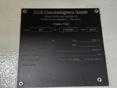 Used OCS _UNKNOWN_ Checkweighers (Misc) Wisconsin US | Packer City Sales #1297941