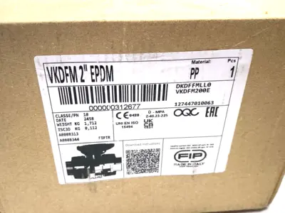 New | in-Stock FIP DUAL BLOCK® 2-WAY BALL VALVE, BSP THREADED ENDS VKDFM 2" EPDM Valves/Fittings Michigan US | Maverick Industrial Sales #1089150